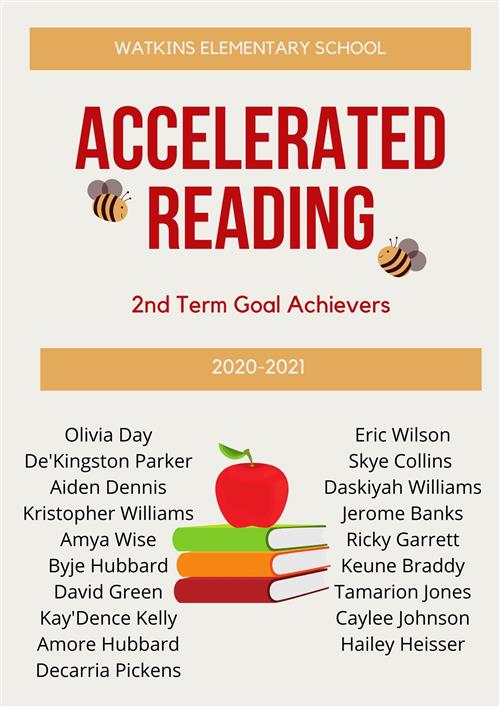 2nd Term Accelerated Reader Achievers 